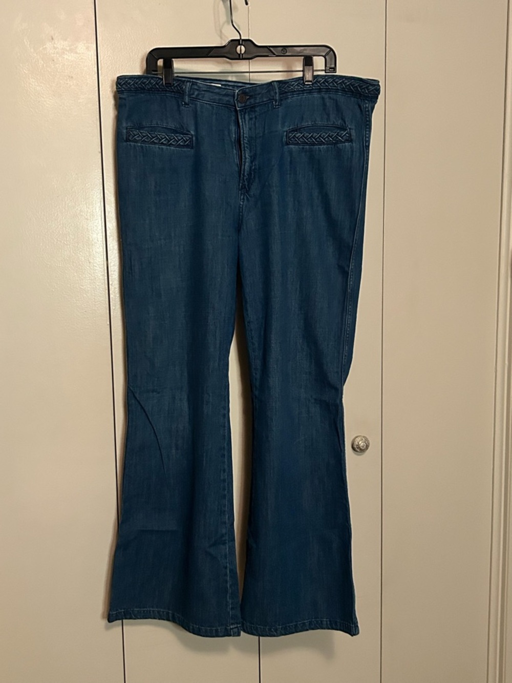 GAP Original Flare Jeans with Braided Waist Detail